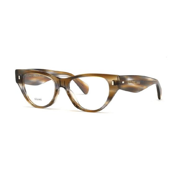 NEW CELINE EYEGLASSES CL50012I 055 WOMEN ROUND HAVANA CL 50012I 055 - Picture 1 of 3